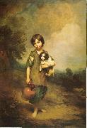 Thomas Gainsborough A Cottage Girl with Dog and Pitcher China oil painting reproduction